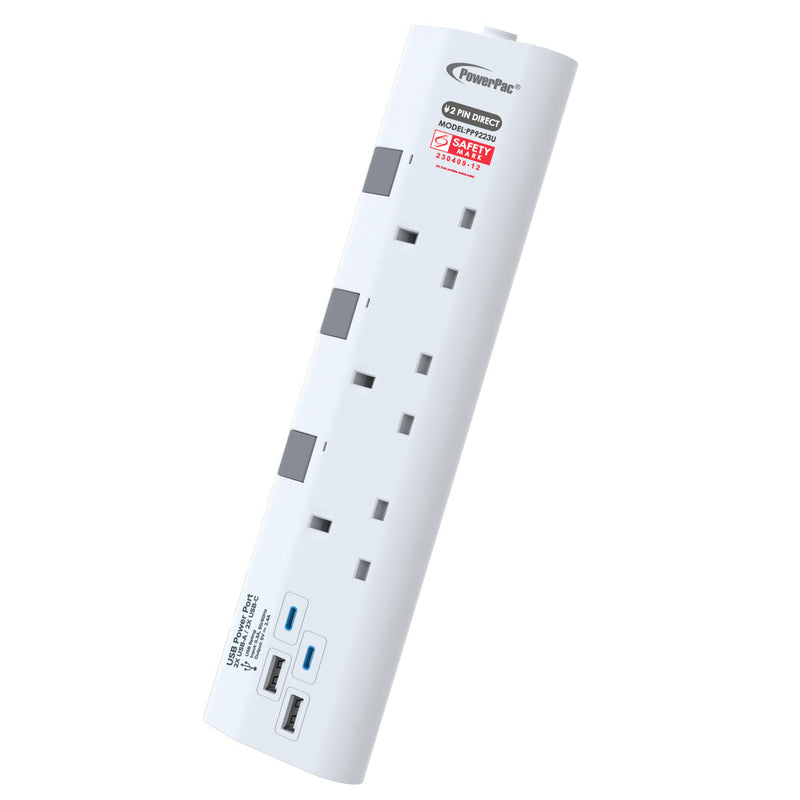 PowerPac 3m 3-Way Extension Socket PP9223U