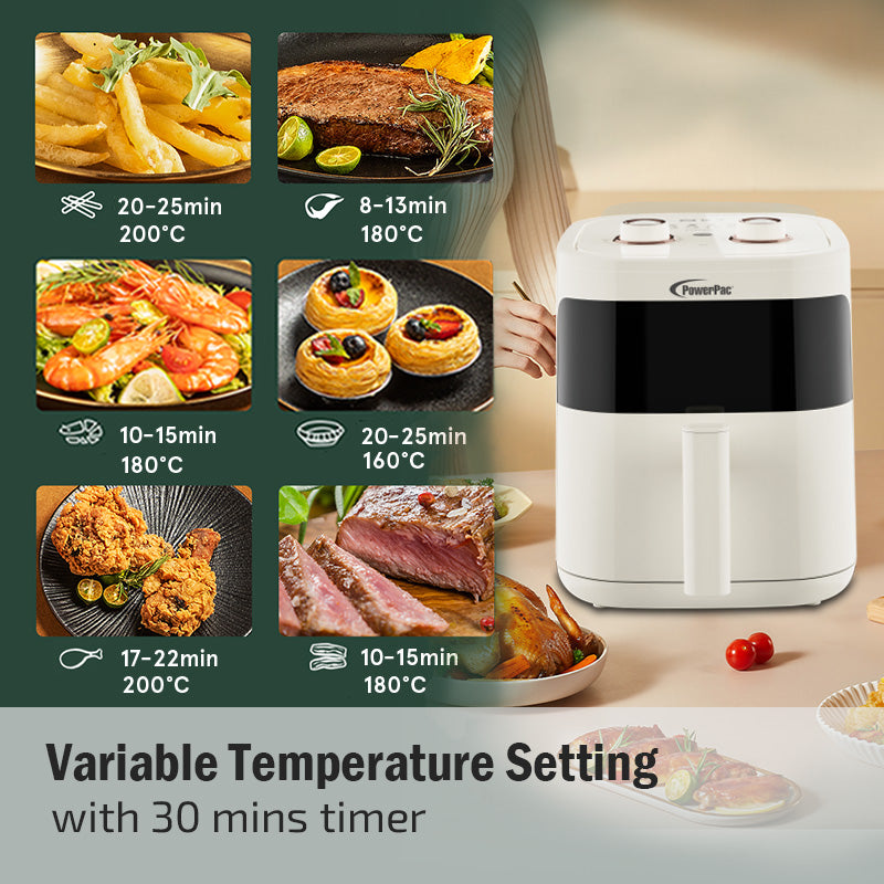 PowerPac 4.5L Air Fryer PPAF308A