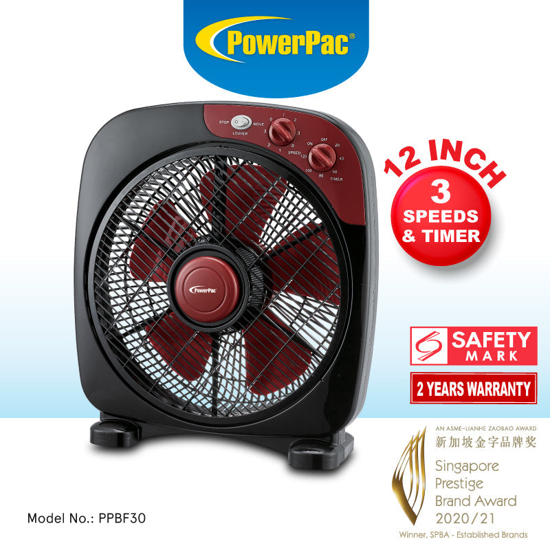 PowerPac 12" Box Fan PPBF30