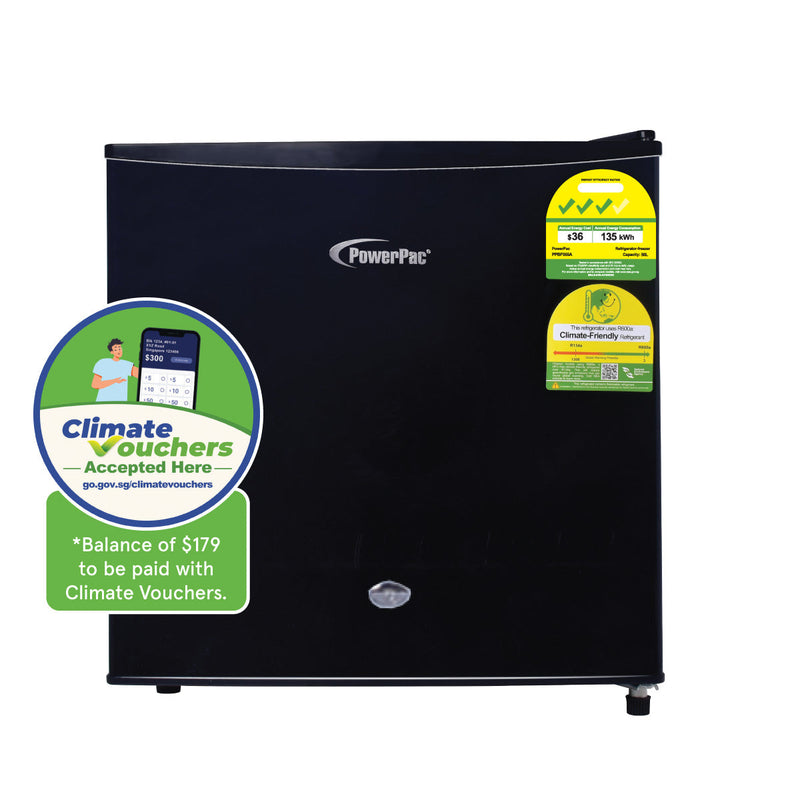 PowerPac 50L Bar Fridge with Lock PPBF555