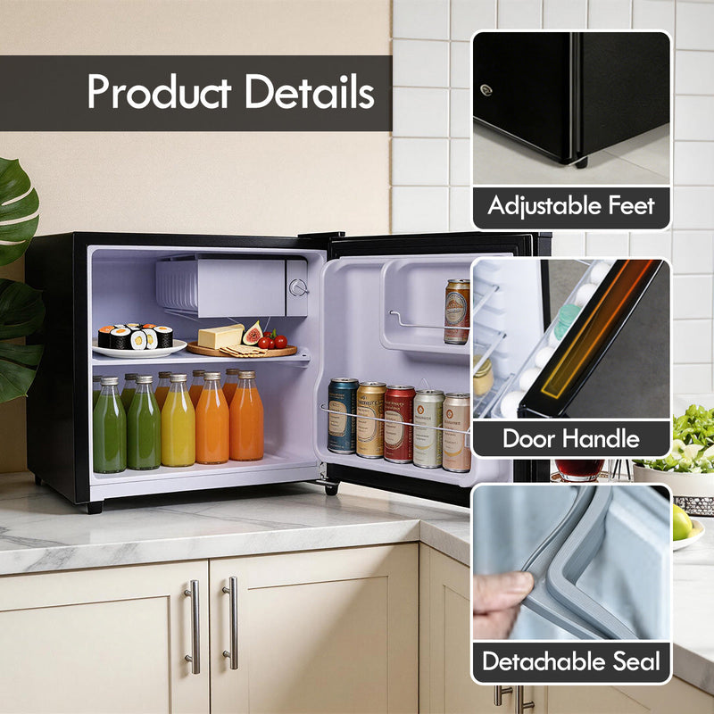 PowerPac 50L Bar Fridge with Lock PPBF555