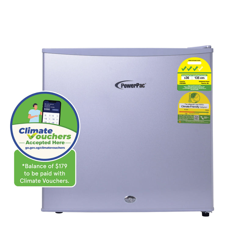 PowerPac 50L Bar Fridge with Lock PPBF555