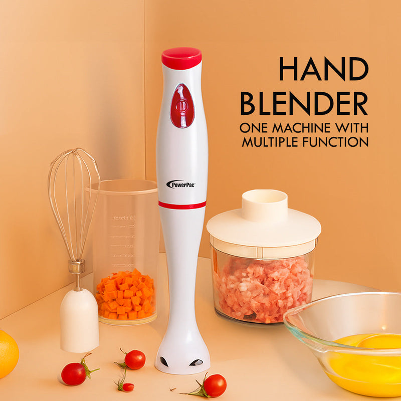 PowerPac 4-in-1 Electric Multifunction Hand Blender Set PPBL383