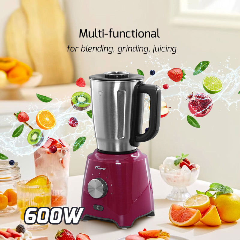 PowerPac 3-in-1 Stainless Steel Blender PPBL906