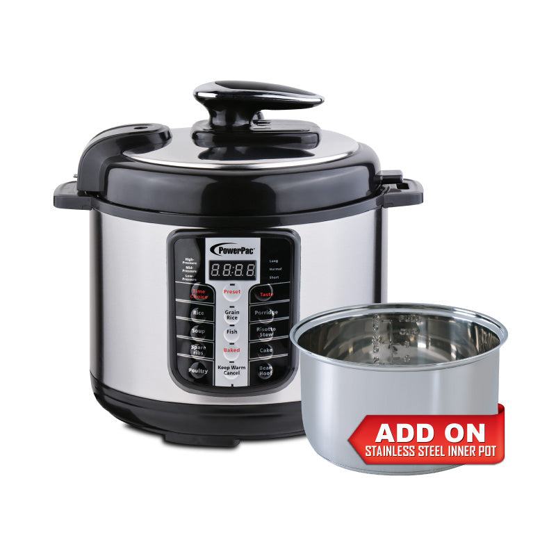 PowerPac 5.0L Electric Pressure Cooker PPC511+SSPOT