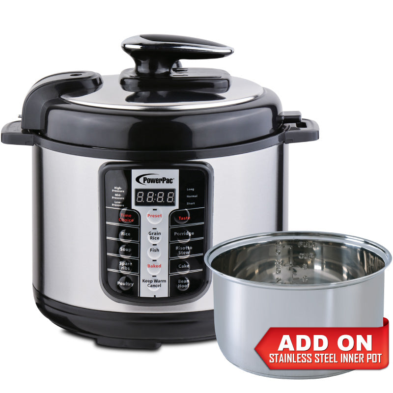 PowerPac 5.0L Electric Pressure Cooker PPC511+SSPOT