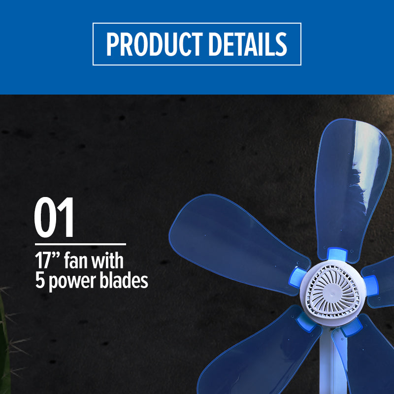 PowerPac 6" Clip Table Wall Fan PPC603A