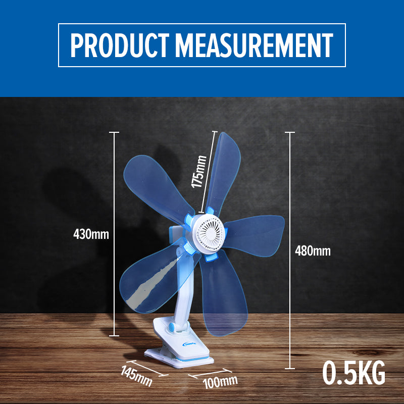 PowerPac 6" Clip Table Wall Fan PPC603A