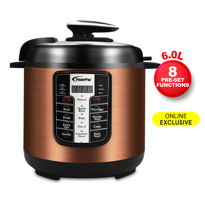 PowerPac 6.0L Electric Pressure Cooker PPC611