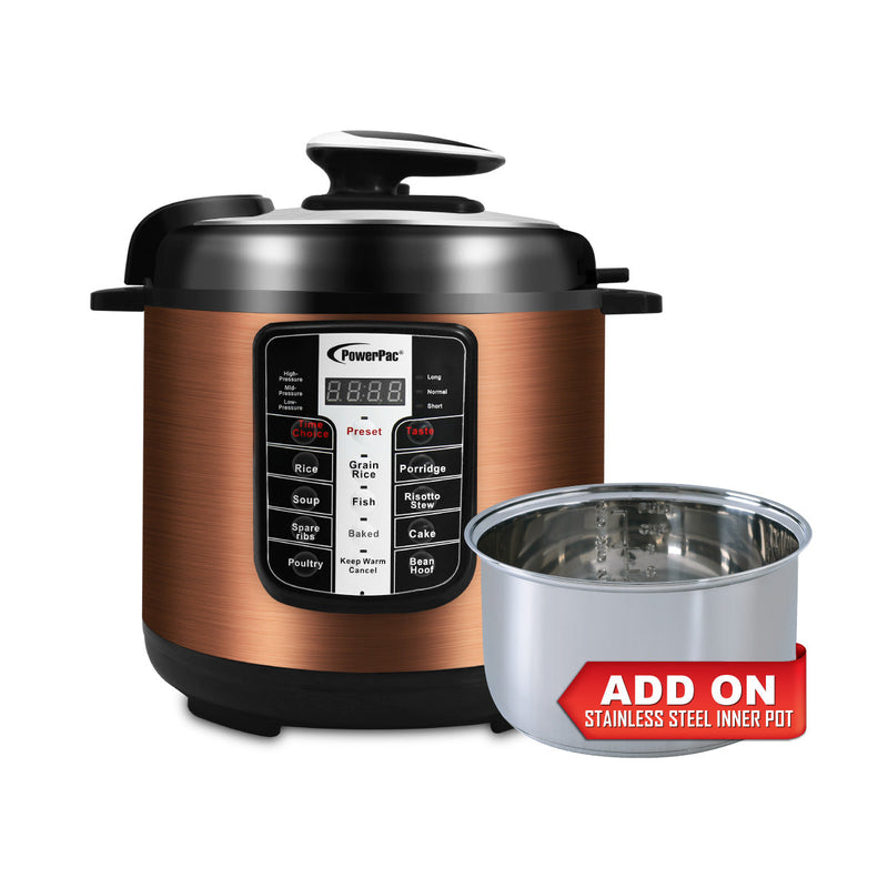 PowerPac 6L Electric Pressure Cooker PPC611+SSPOT