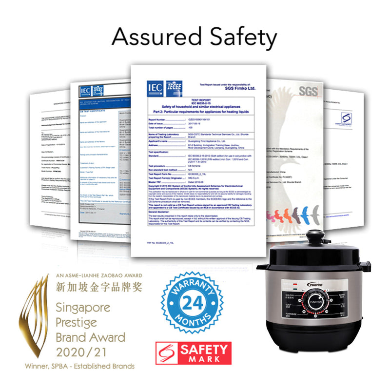 PowerPac 6L Electric Pressure Cooker PPC622