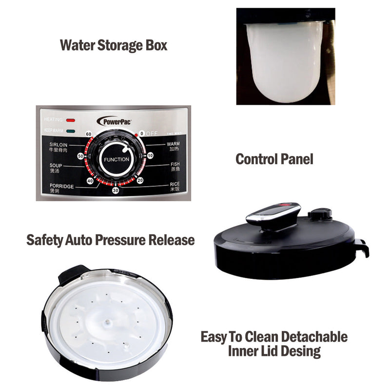 PowerPac 6L Electric Pressure Cooker PPC622