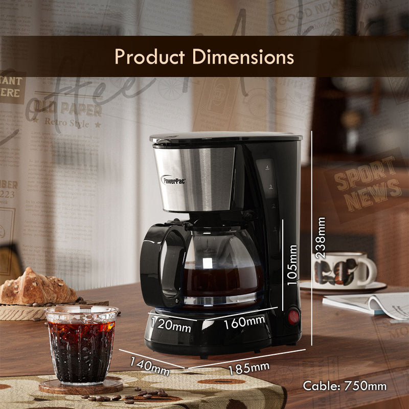 PowerPac 0.6L Coffee Maker PPCM301A