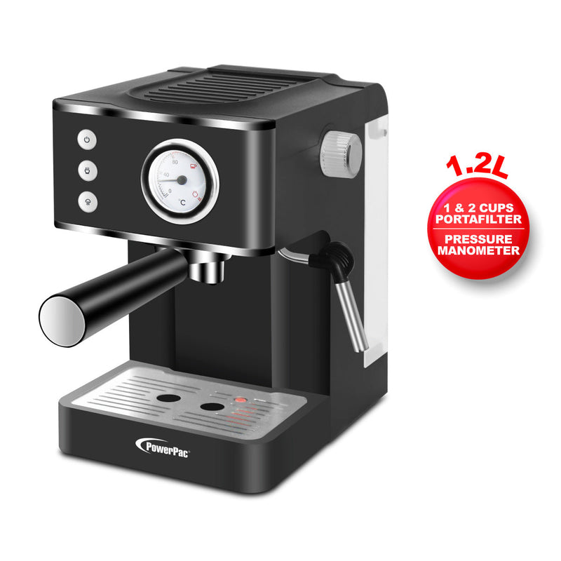 PowerPac 1.2L Espresso Coffee Machine PPCM331