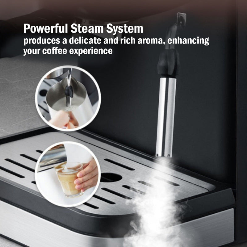 PowerPac 1.2L Espresso Coffee Machine PPCM331