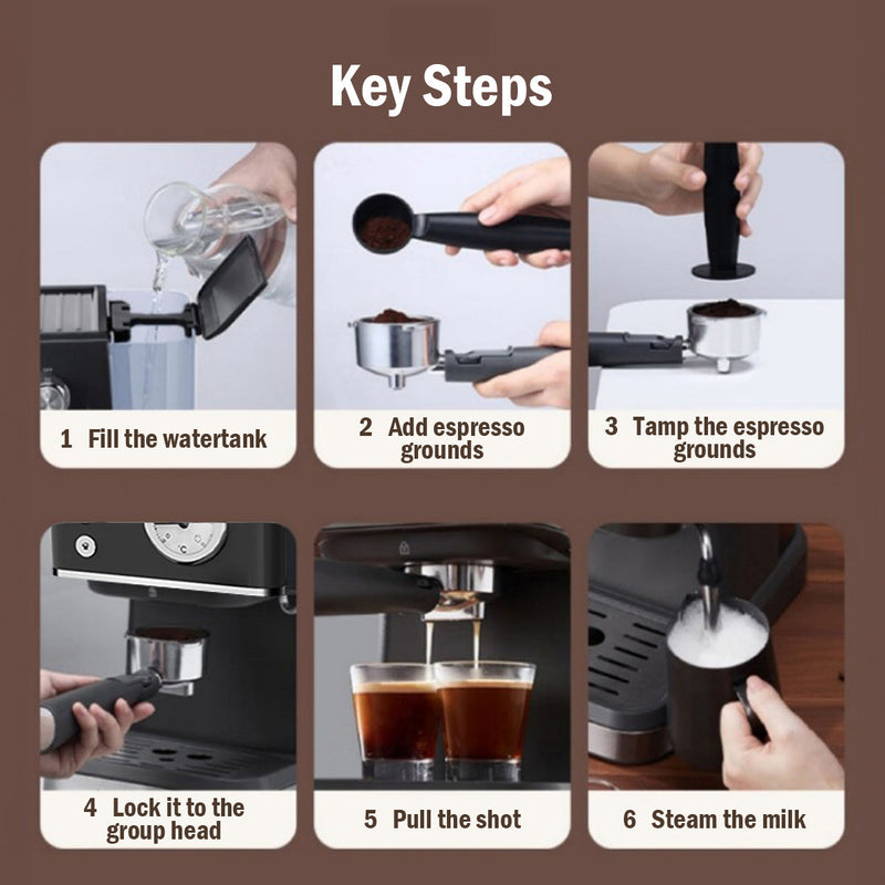 PowerPac 1.2L Espresso Coffee Machine PPCM331