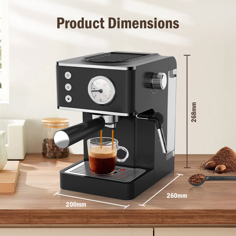 PowerPac 1.2L Espresso Coffee Machine PPCM331