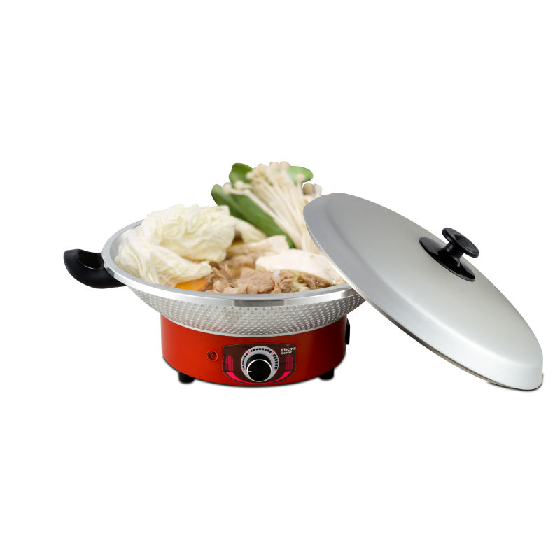 PowerPac 1200W Electric Wok & Steamboat PPEC815