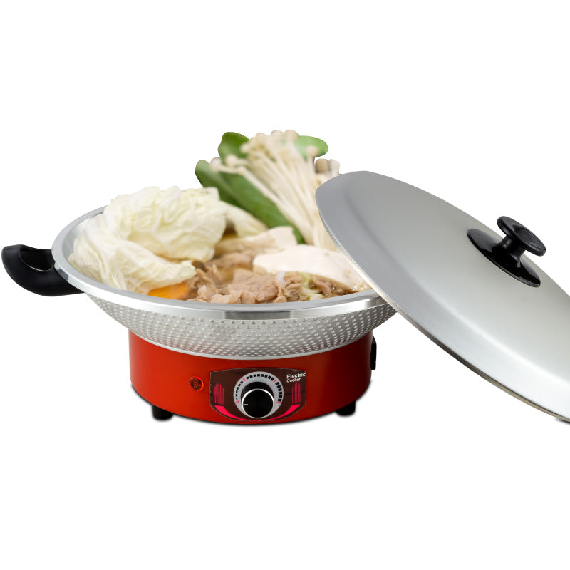 PowerPac 1200W Electric Wok & Steamboat PPEC815