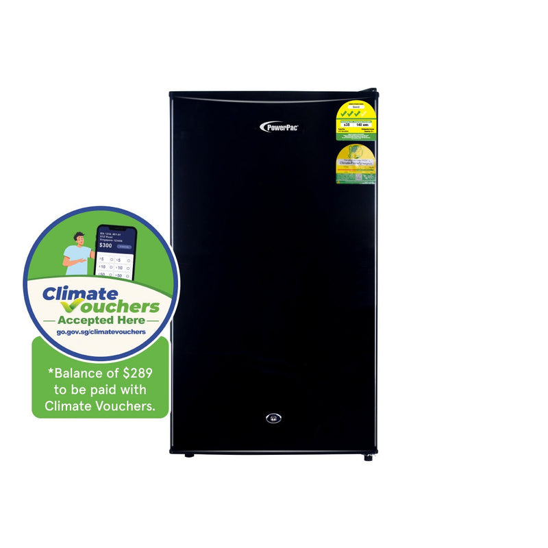 PowerPac 105L Bar Fridge With Lock PPF105