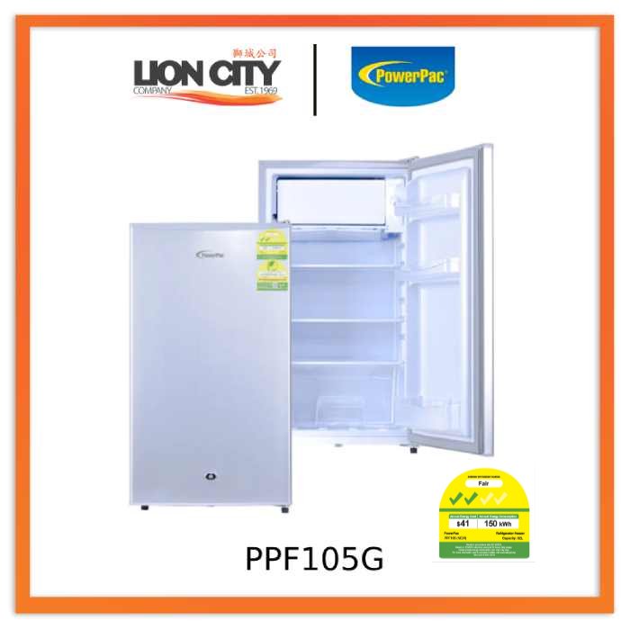 PowerPac PPF105 BK/G Bar Fridge 105L