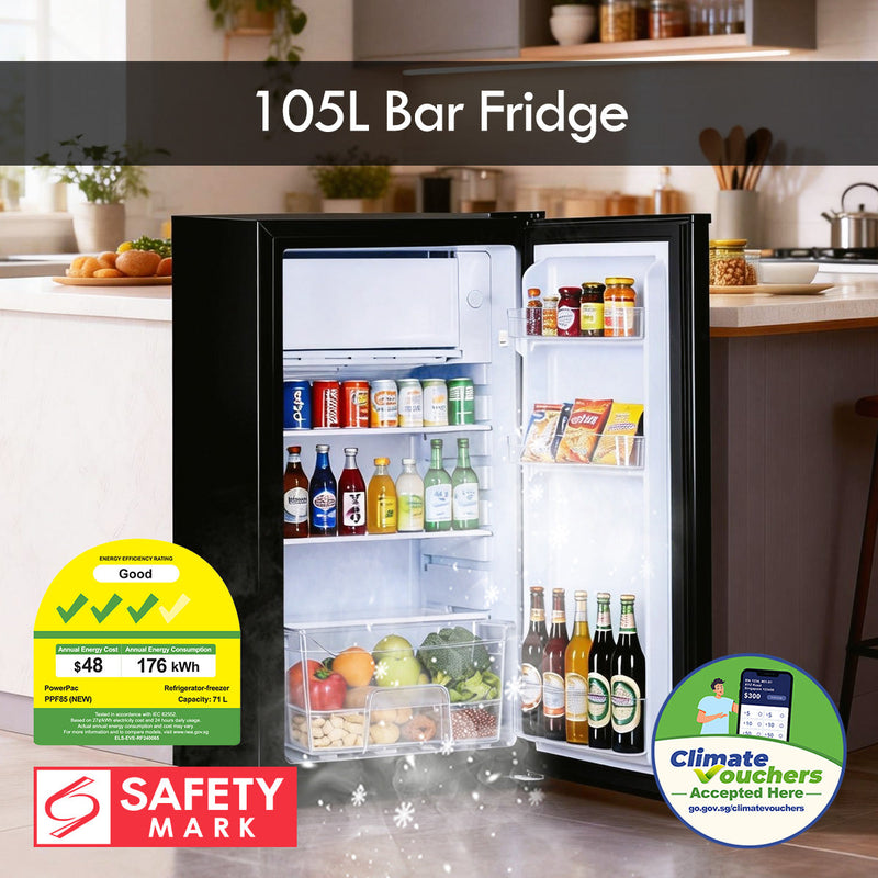 PowerPac 105L Bar Fridge PPF105