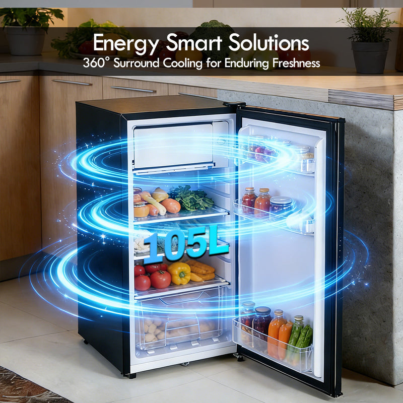 PowerPac 105L Bar Fridge With Lock PPF105