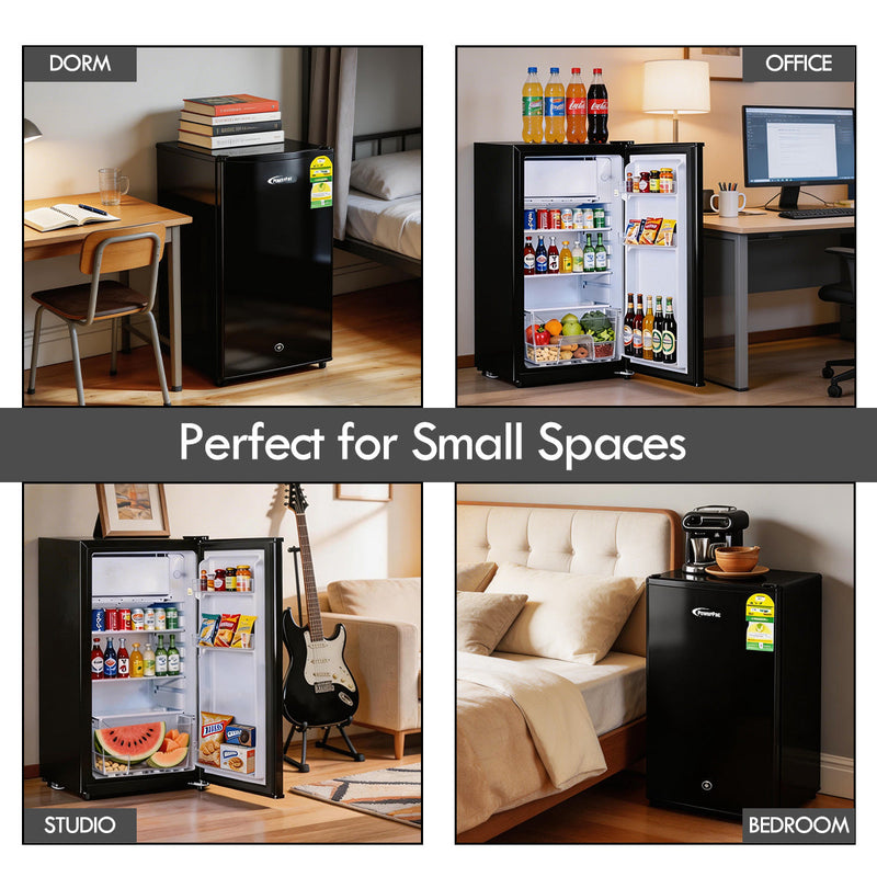 PowerPac 105L Bar Fridge With Lock PPF105