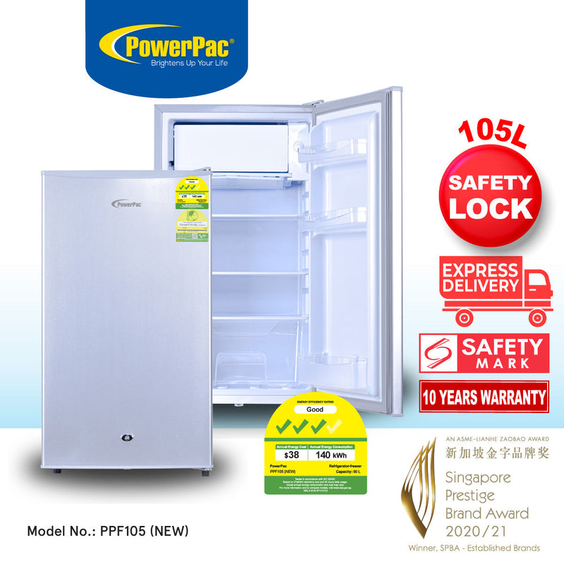 PowerPac 105L Bar Fridge PPF105WH