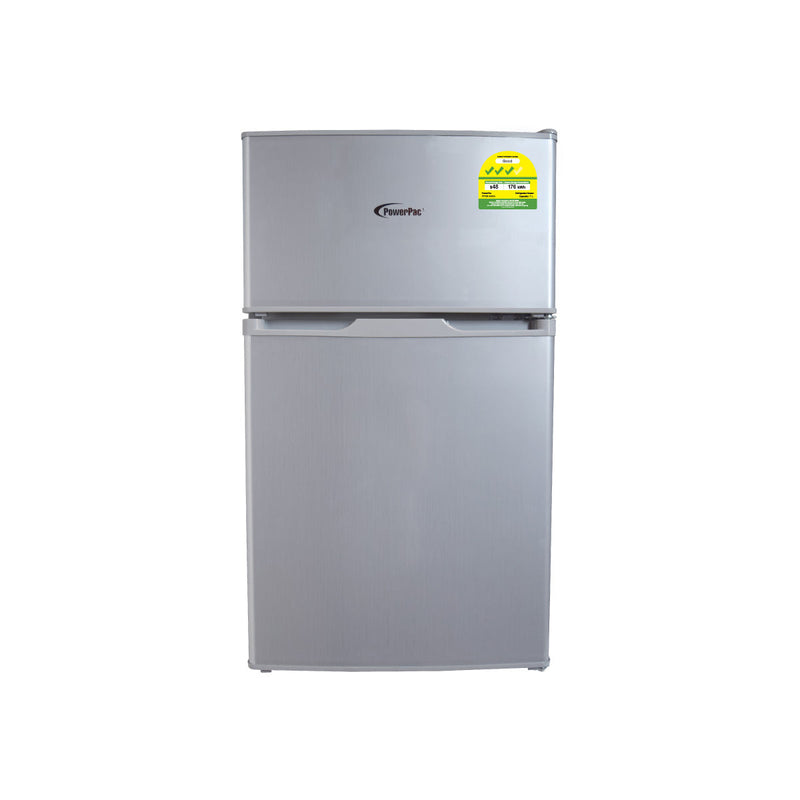 PowerPac 2-Door Mini Bar Fridge 71L Silver PPF85