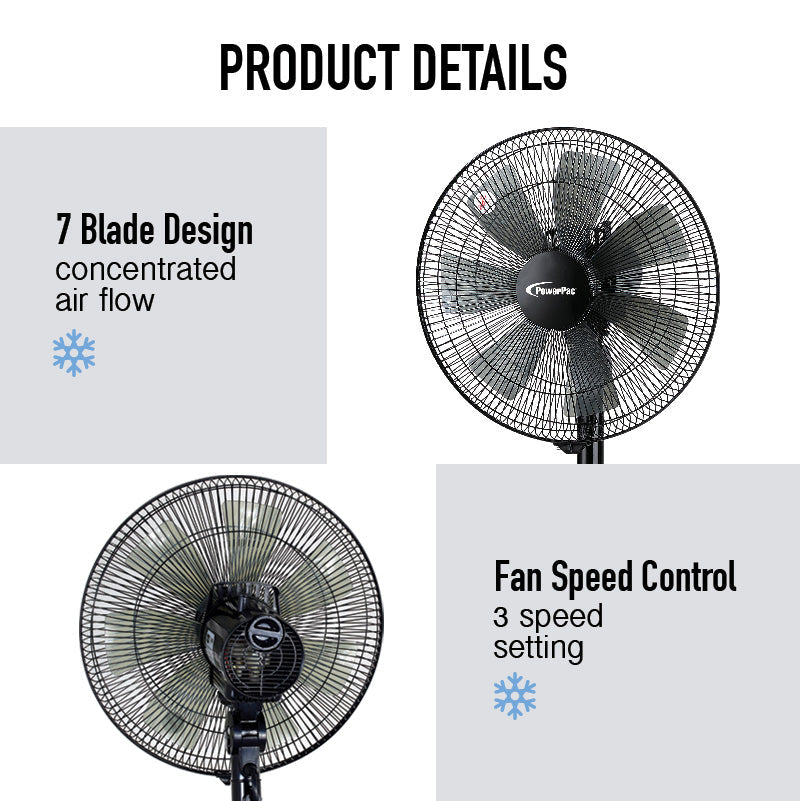 PowerPac 2-in-1 Stand Fan PPFS212