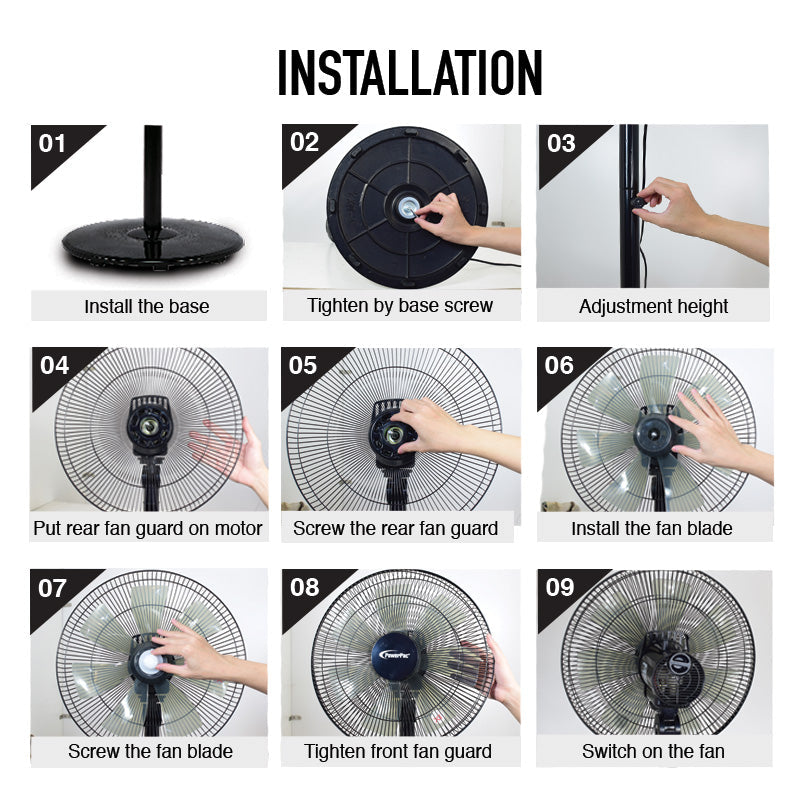 PowerPac 2-in-1 Stand Fan PPFS212