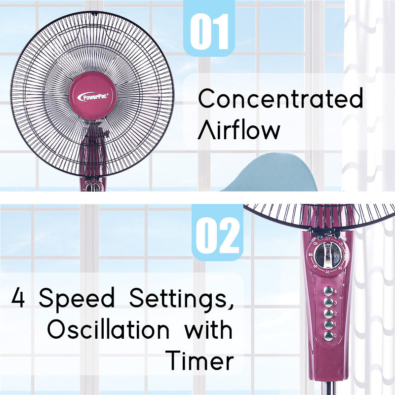PowerPac 16" Stand Fan PPFS50