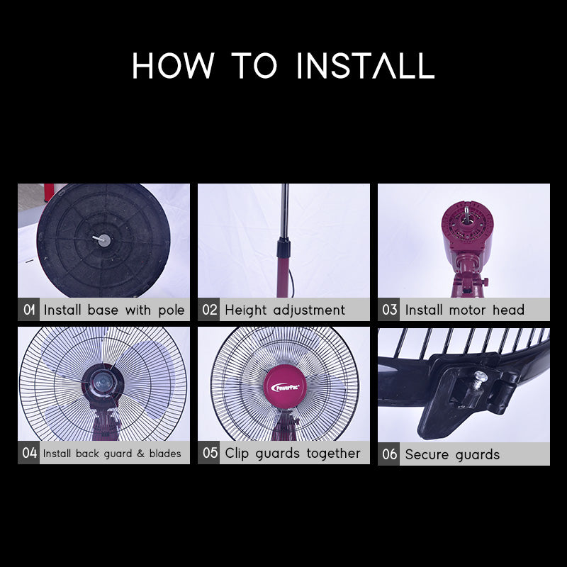 PowerPac 16" Stand Fan PPFS50