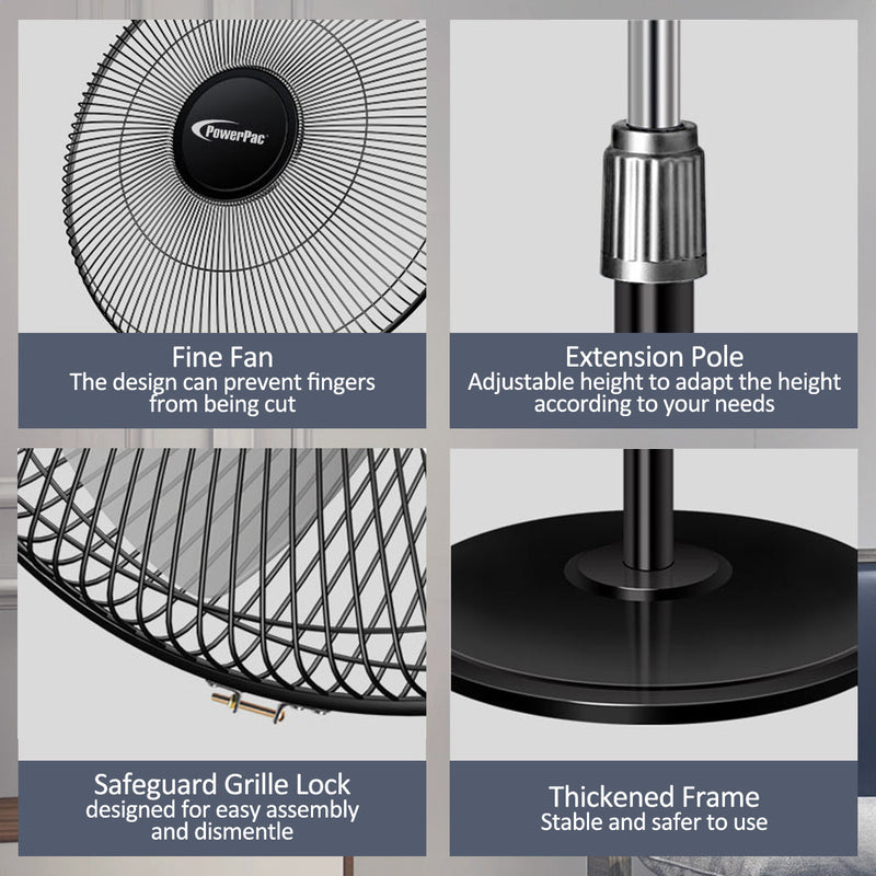 PowerPac 16" Stand Fan PPFS616