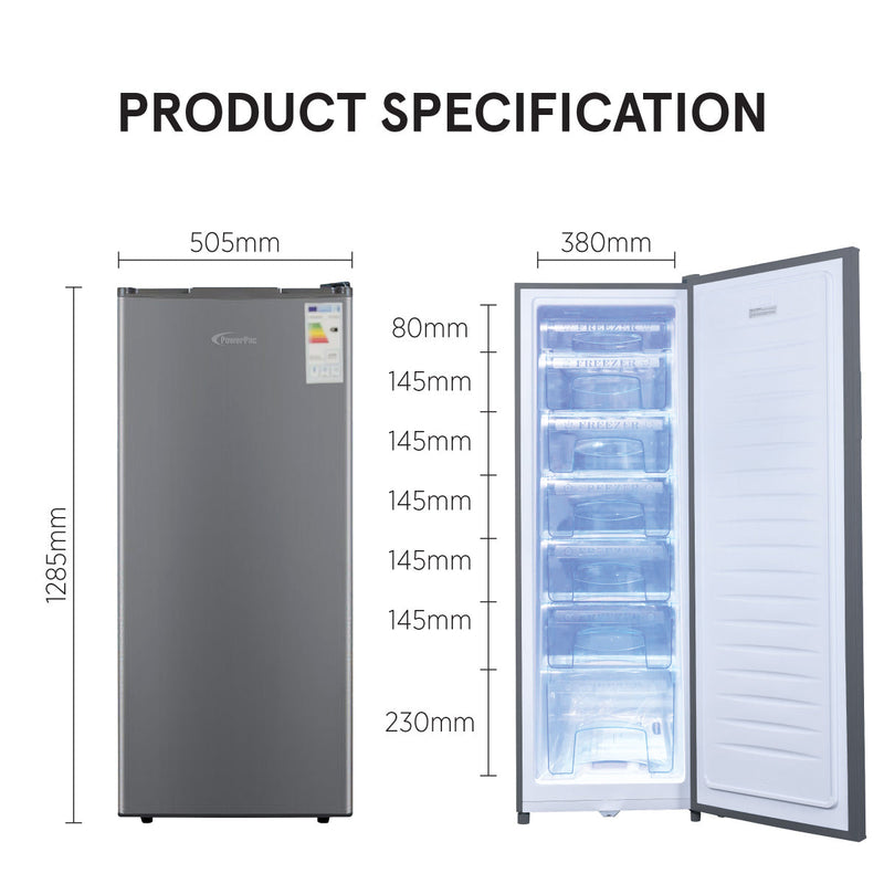 PowerPac 160L Upright Freezer PPFZ160