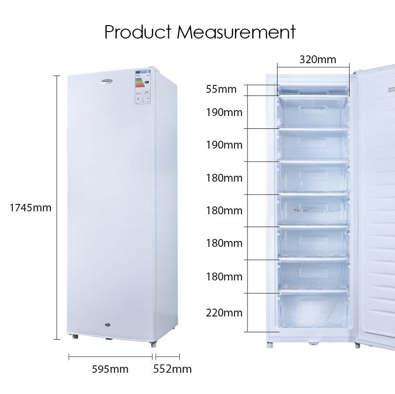 PowerPac 230L Upright Freezer PPFZ230