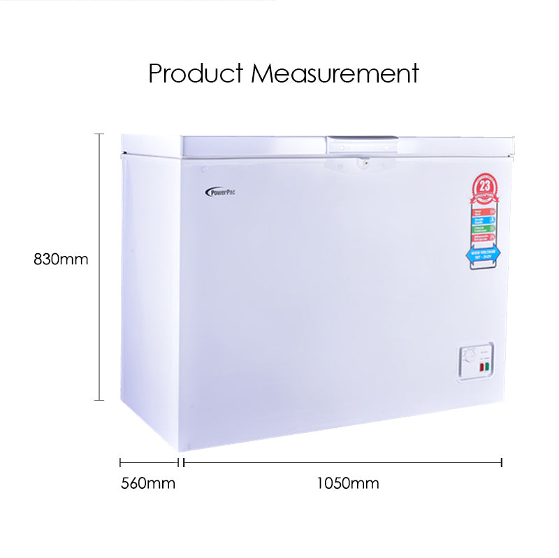 PowerPac 250L Chest Freezer PPFZ250