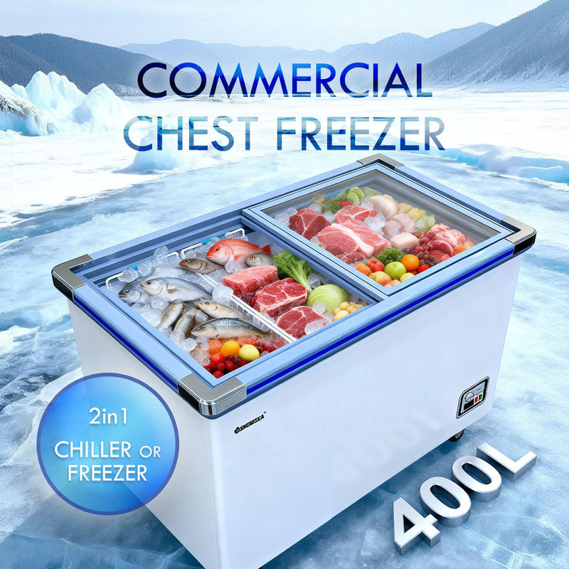 PowerPac 400L Commercial Chest Freezer PPFZ400