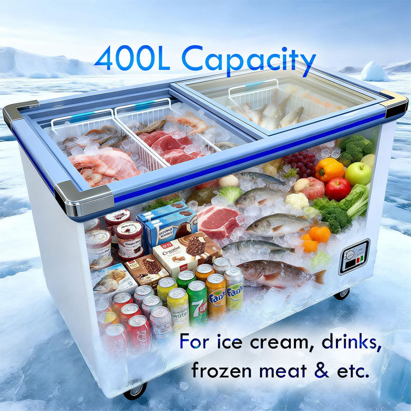 PowerPac 400L Commercial Chest Freezer PPFZ400