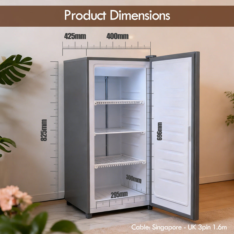PowerPac Mini Upright Freezer 60L PPFZ60
