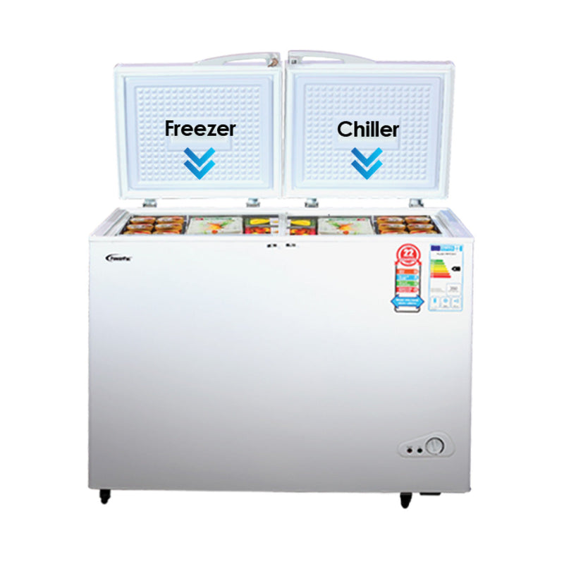 PowerPac 280L 2-Door Chest Freezer PPFZ280