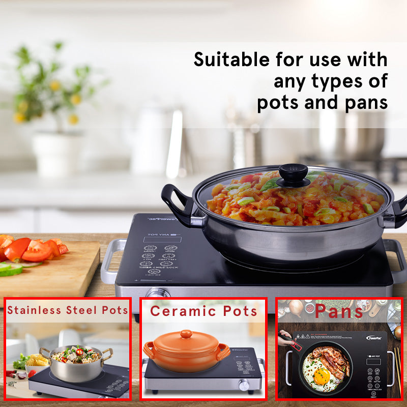 PowerPac 2000W Ceramic Infrared Cooker PPIC831A