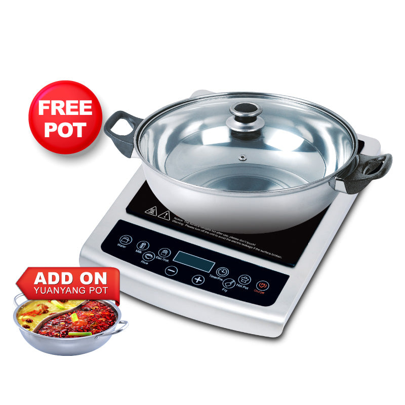 PowerPac Induction Cooker Steamboat with Pots PPIC848