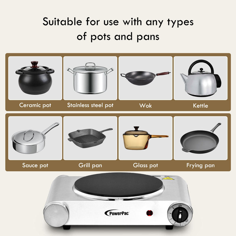 PowerPac Single Stove Ceramic Cooker PPIC861