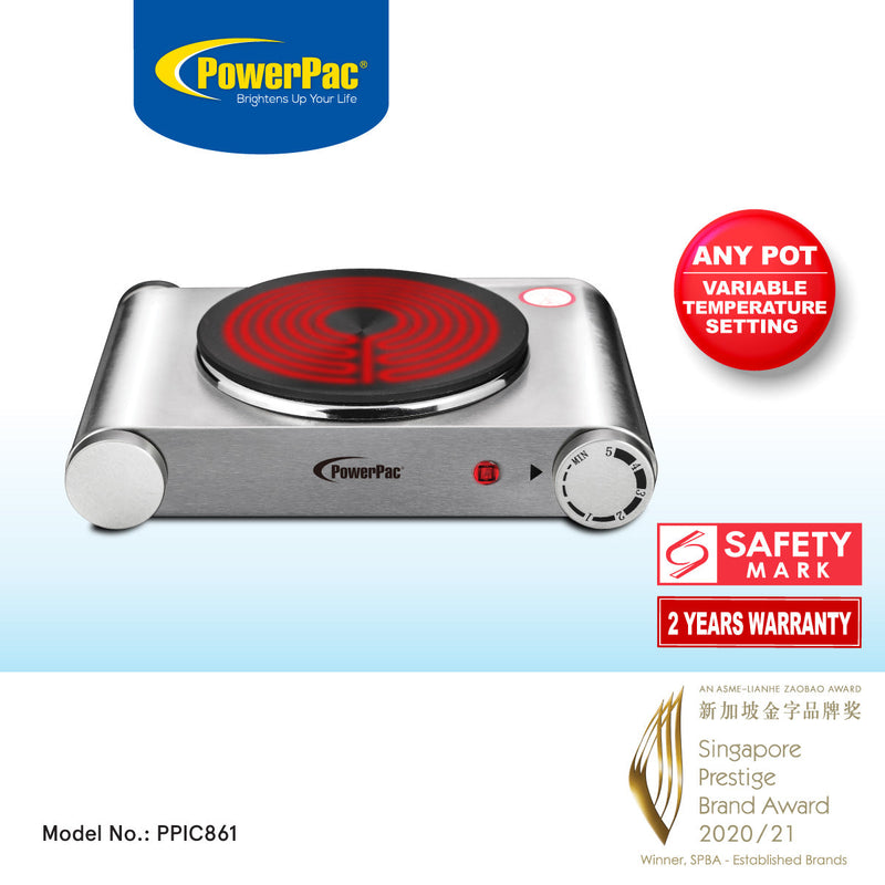 PowerPac Single Stove Ceramic Cooker PPIC861