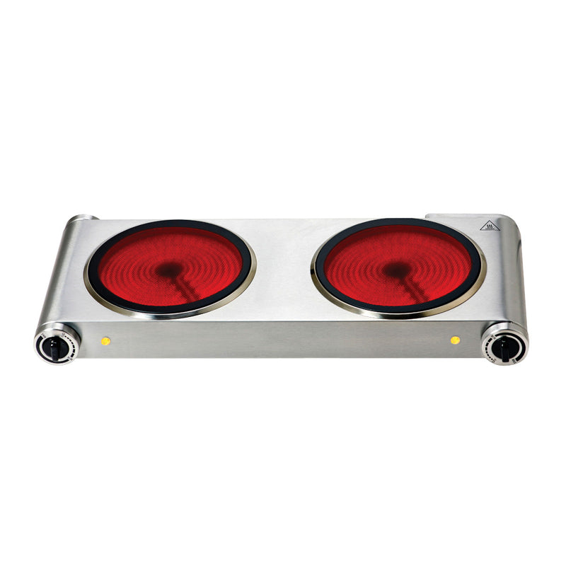 PowerPac 2400W Double Ceramic Cooker PPIC862A