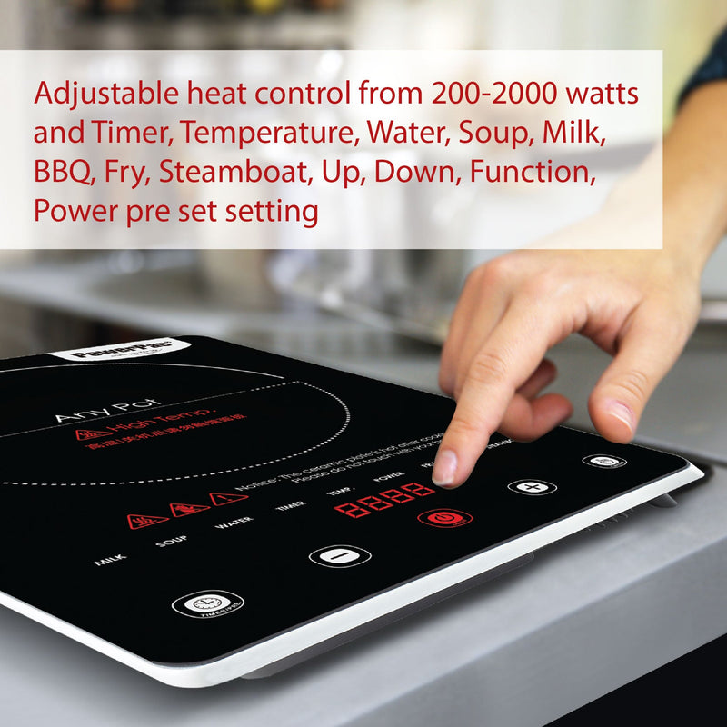 PowerPac 2000W Ceramic Cooker PPIC880