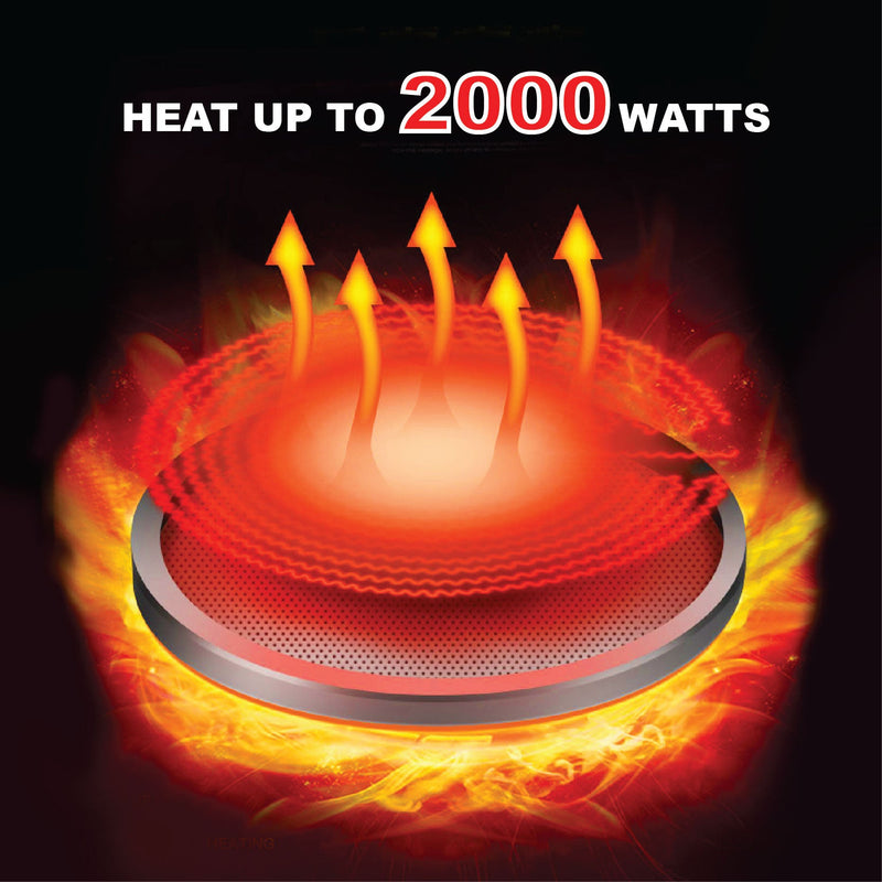 PowerPac 2000W Ceramic Cooker PPIC880