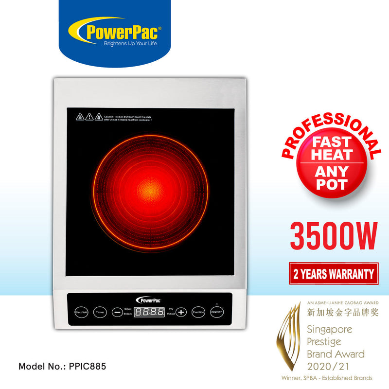 PowerPac 3500W Professional Ceramic Cooker PPIC885